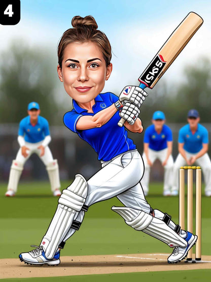 Joueuse de cricket - Femme