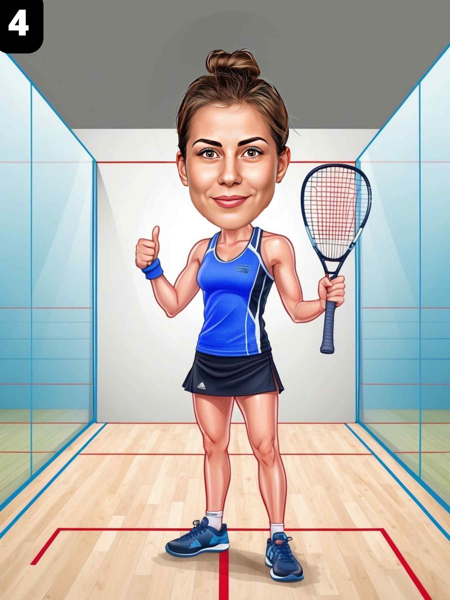 Joueuse de squash - Femme
