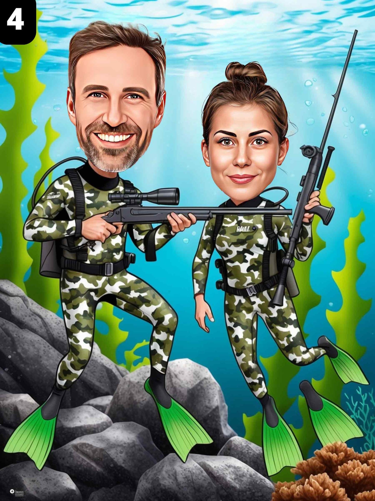 Scuba Diver - Couple