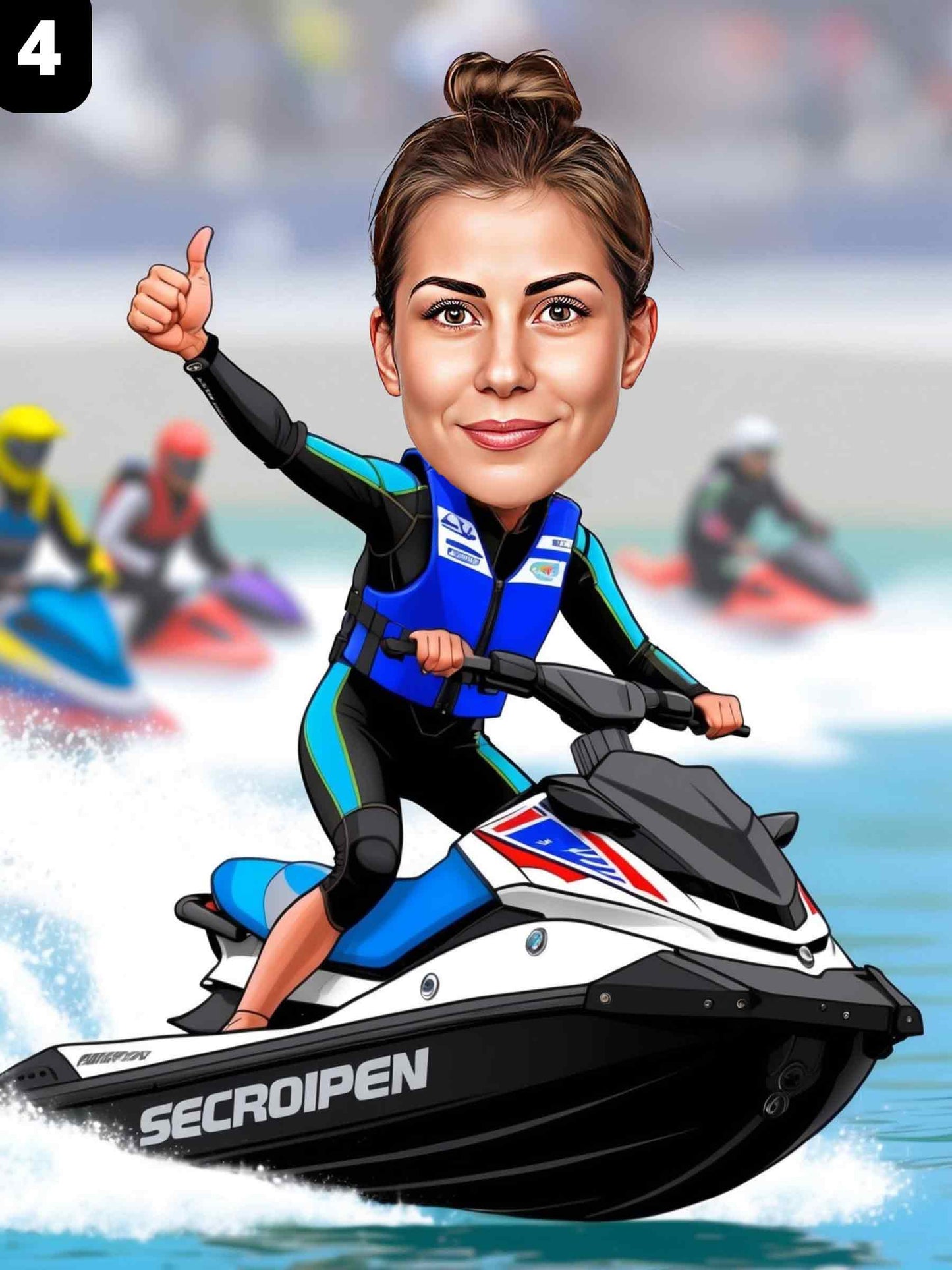 Pilote de jet ski - Femme