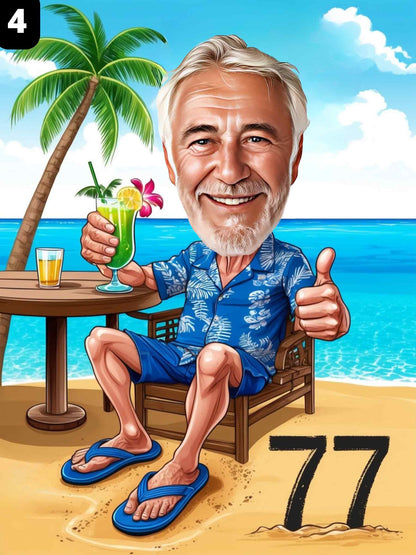 77e anniversaire - Homme
