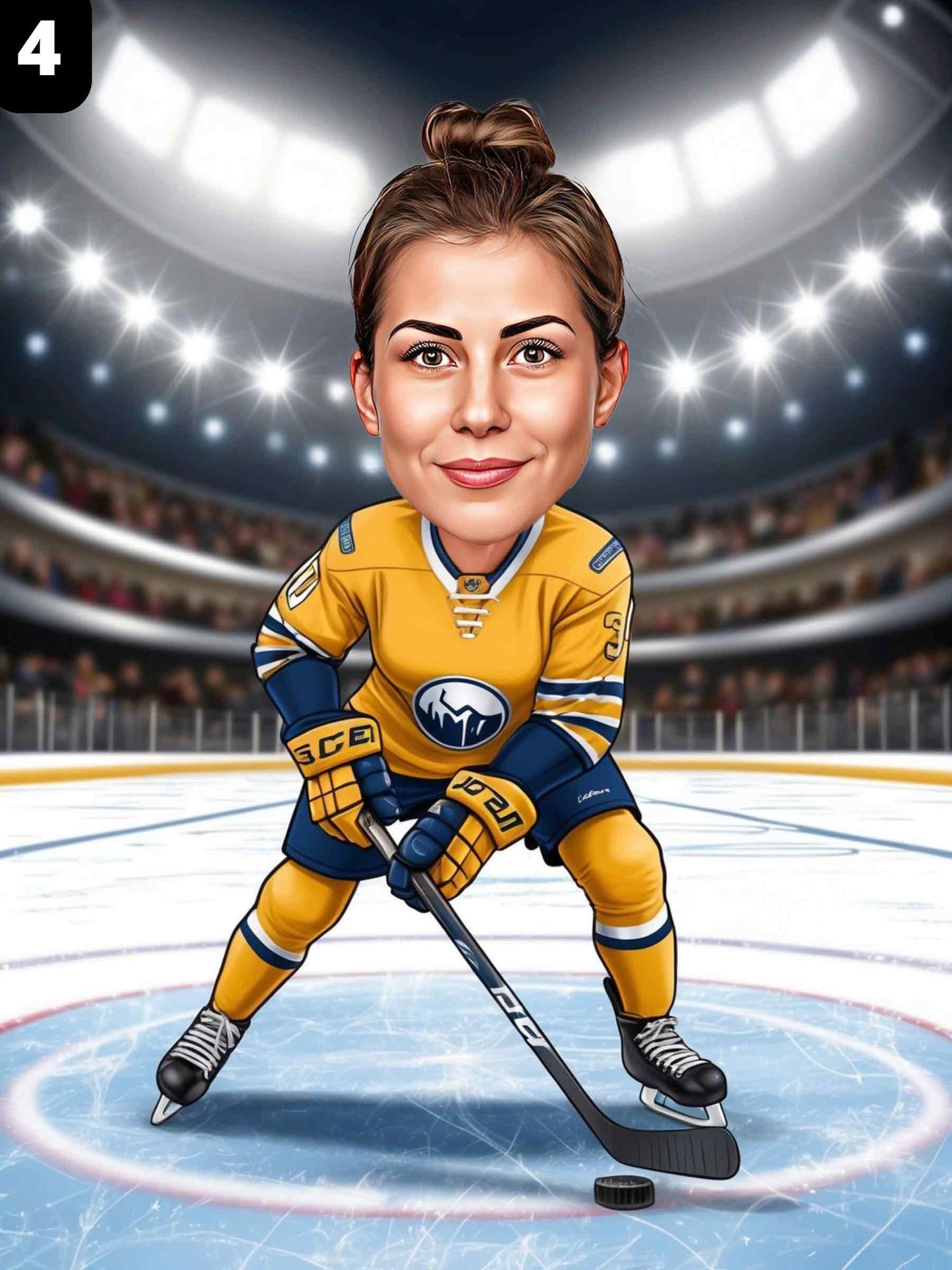 Joueuse de hockey - Femme