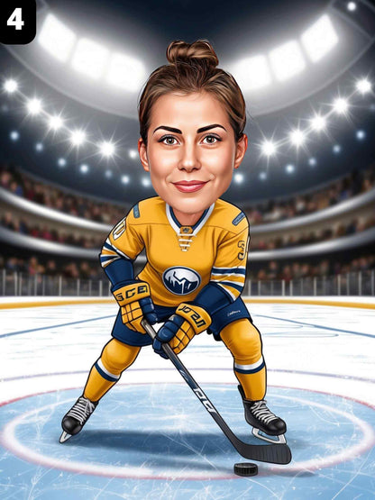 Joueuse de hockey - Femme