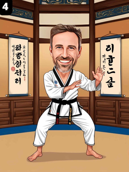 Combattant de taekwondo - Homme