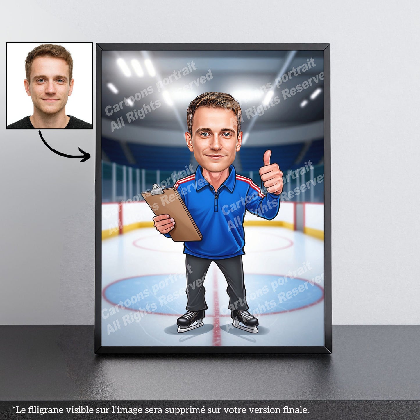 Coach de hockey sur glace