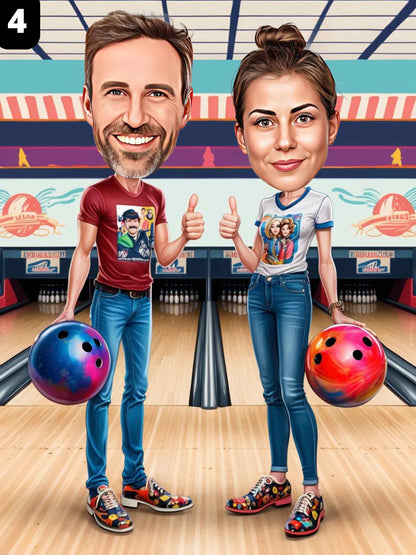 Bowling Player - Couple