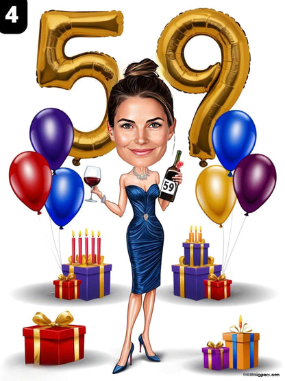 59e anniversaire - Femme