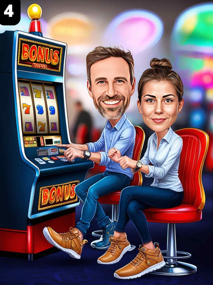 Joueurs de machines à sous - Couple