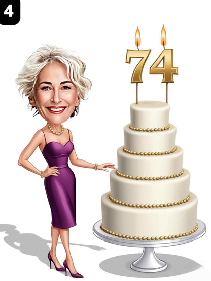 74e anniversaire - Femme