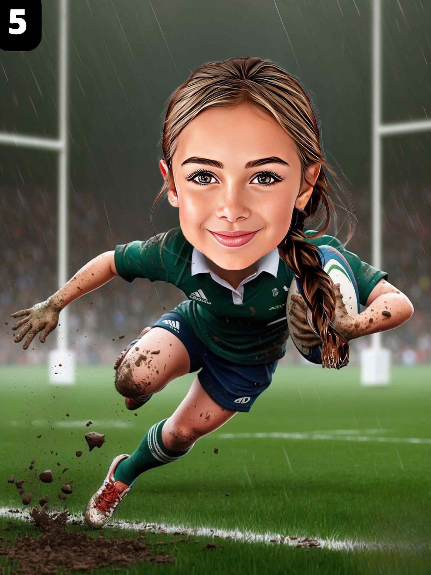 Rugby Player - Girl