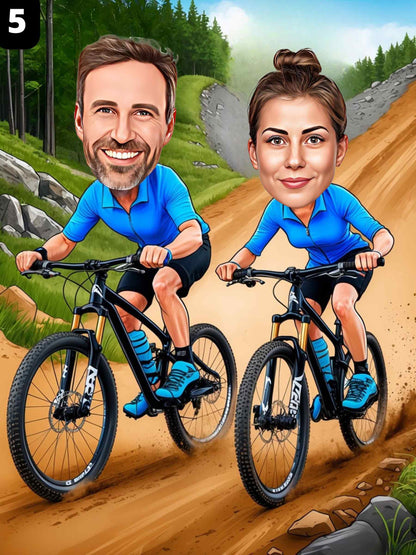 Cyclists - Couple