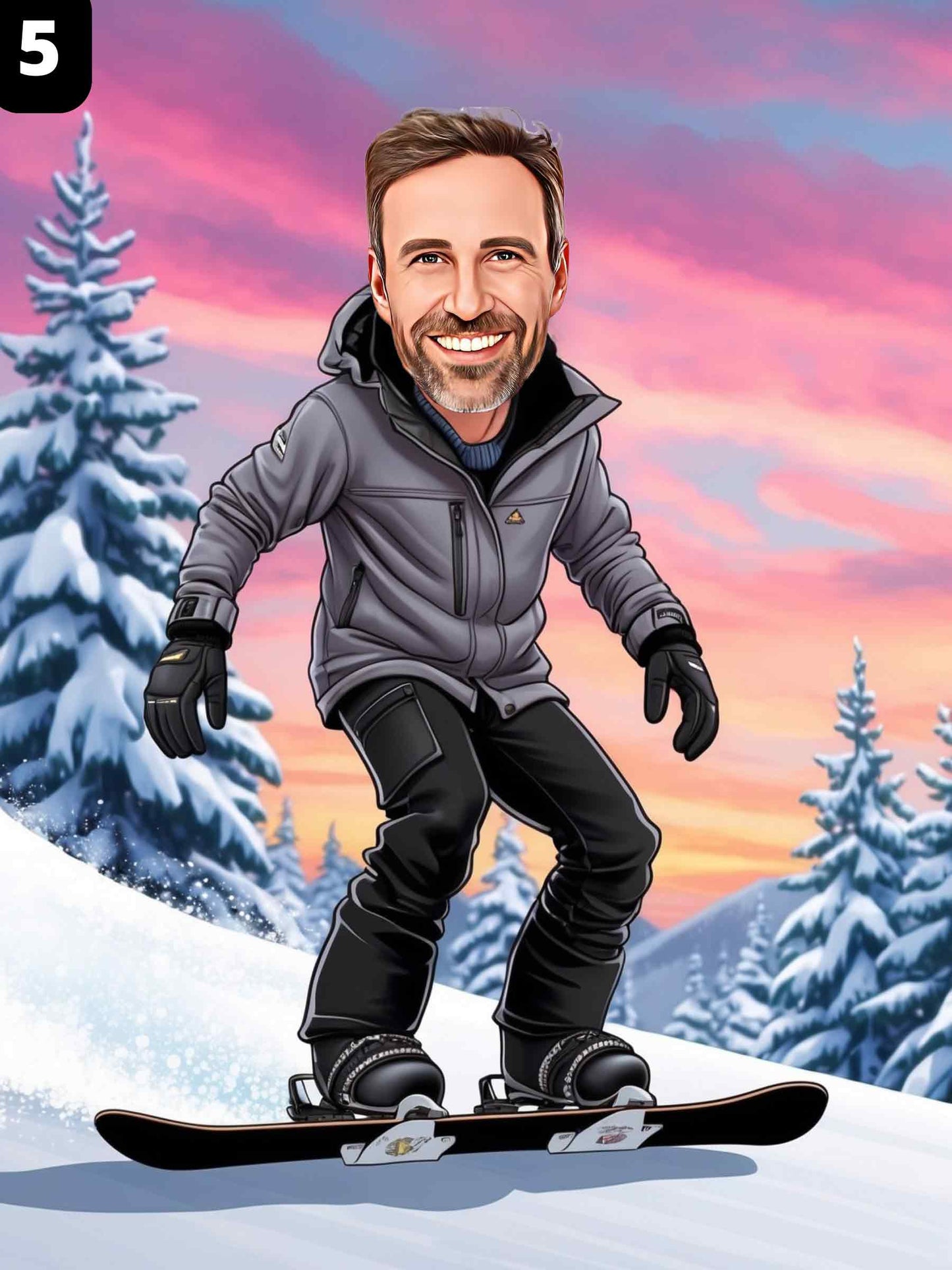 Snowboarder - Homme
