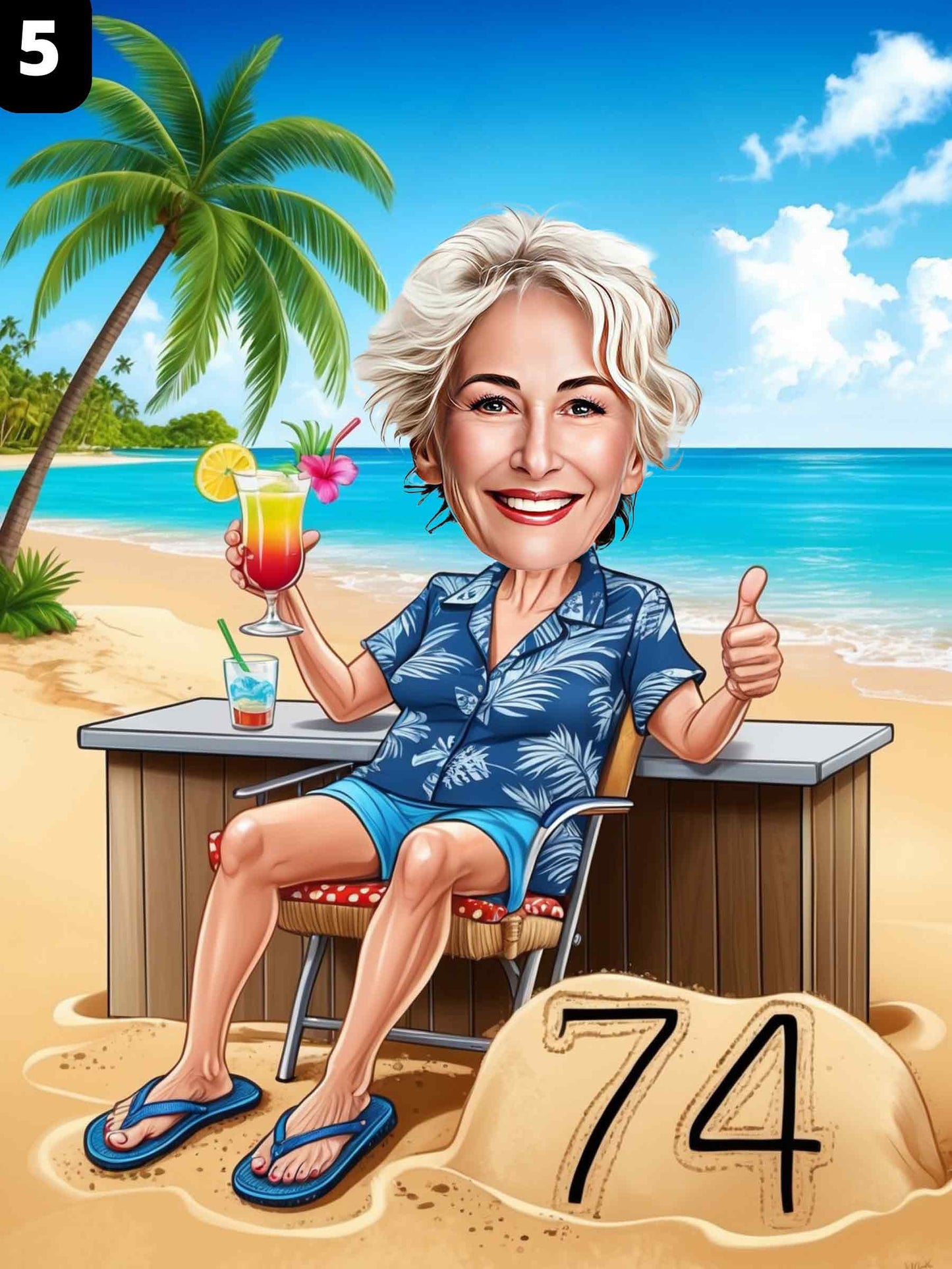 74e anniversaire - Femme