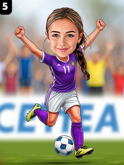Joueur de football - Fille