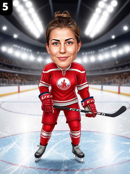 Joueuse de hockey - Femme