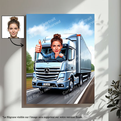 Heavy goods vehicle driver