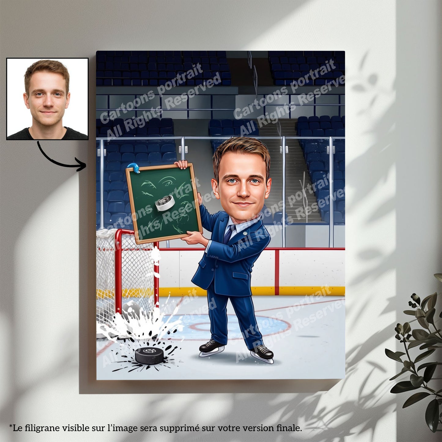 Coach de hockey sur glace