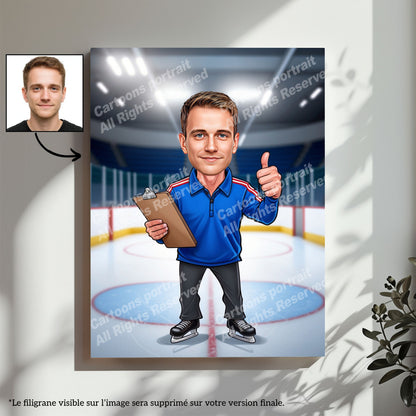 Coach de hockey sur glace
