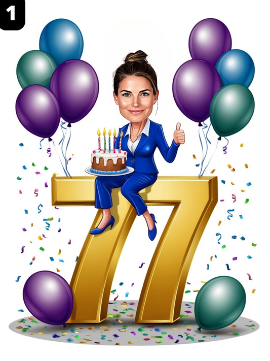 77e anniversaire - Femme