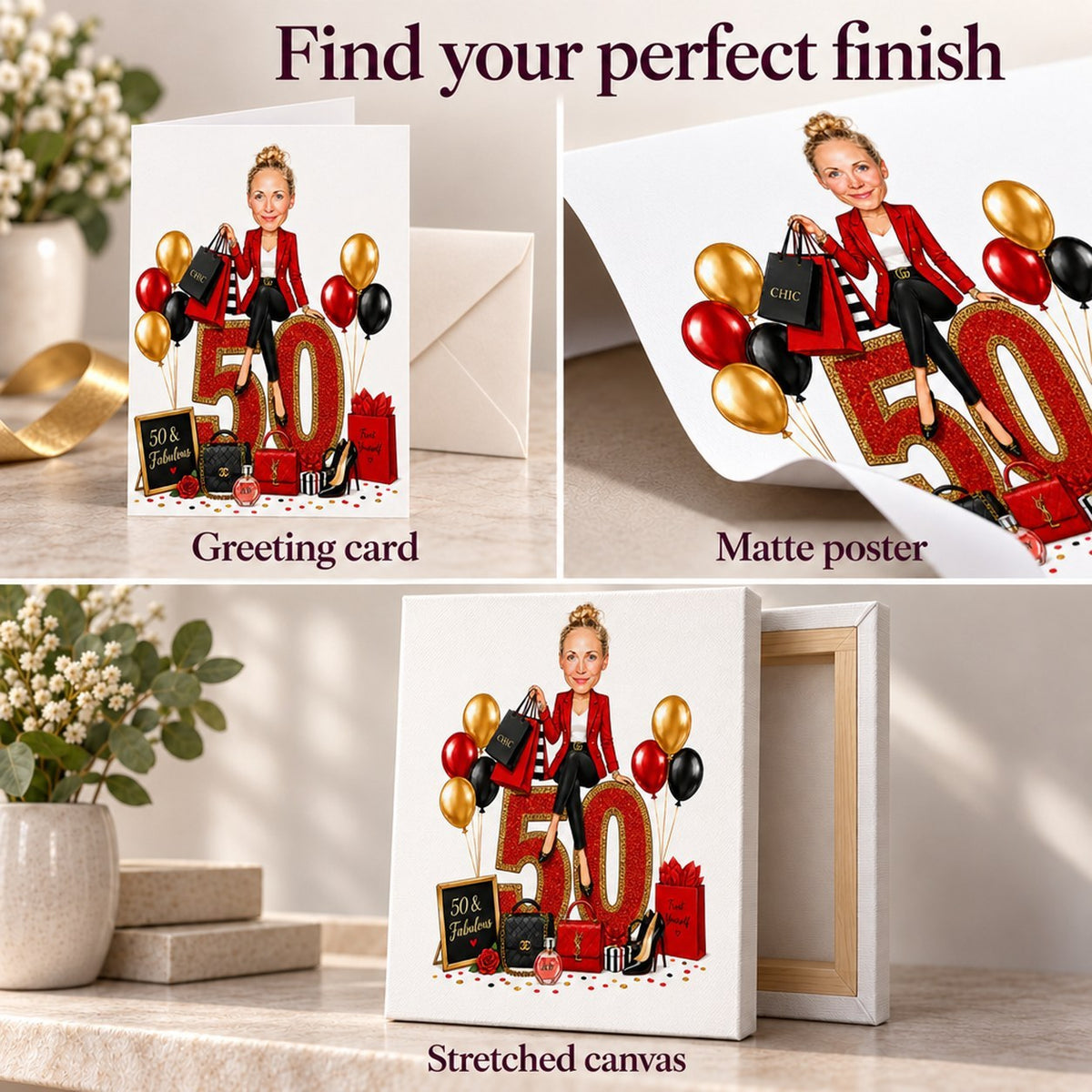 Card, matte poster, and stretched canvas options with rich colors and crisp details.